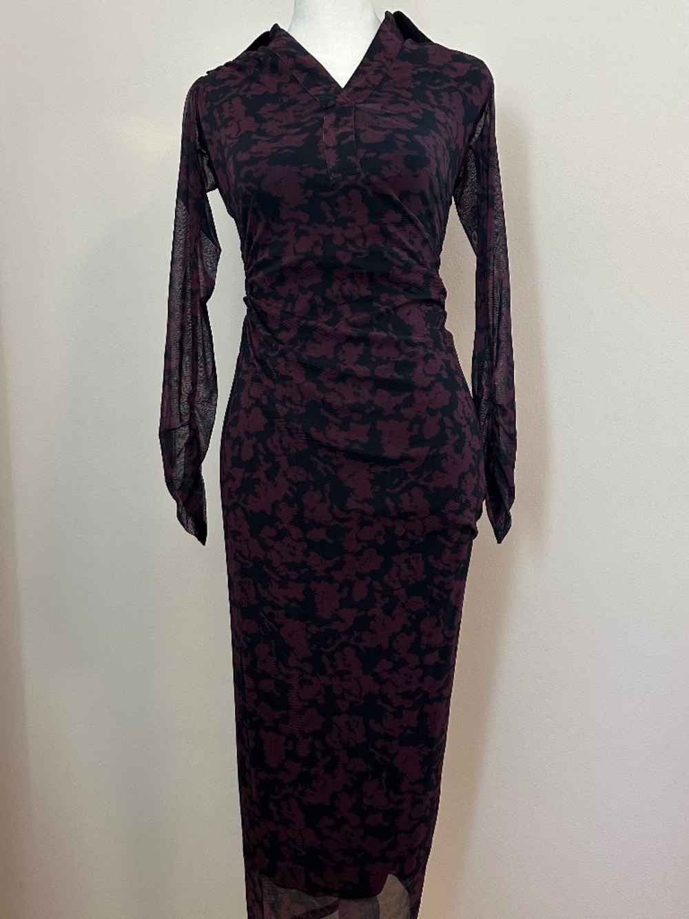Madewell Purple Print Dress